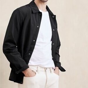 Banana Republic Lightweight Snappy Jacket Men’s Beach Blue Size XXL NWT